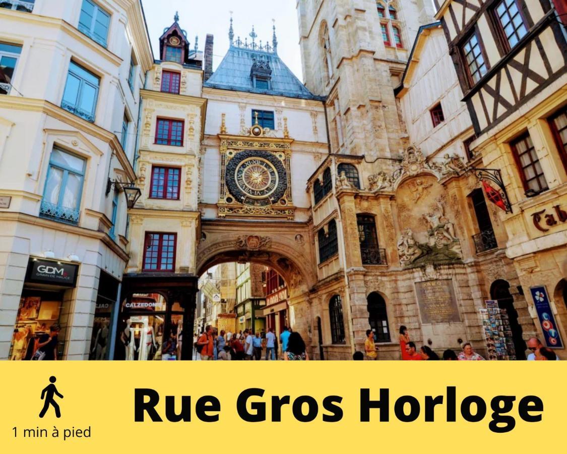 Ferienwohnung 4 People+Free Street Parking+Cosy Centre Ville Rouen Exterior foto